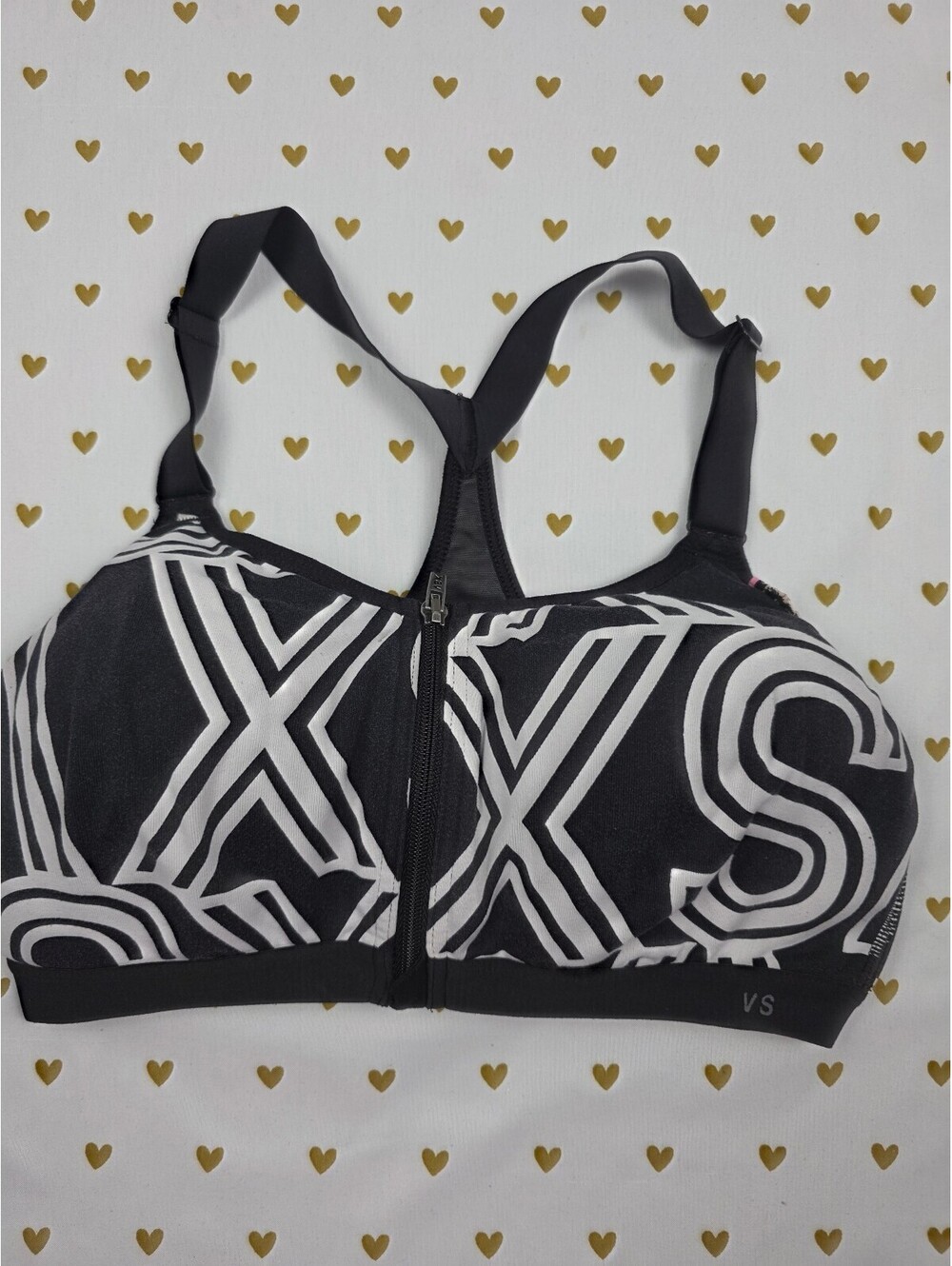 Victorias Secret VSX Logo Supportive Sports Bra Front Close Exercise 34D